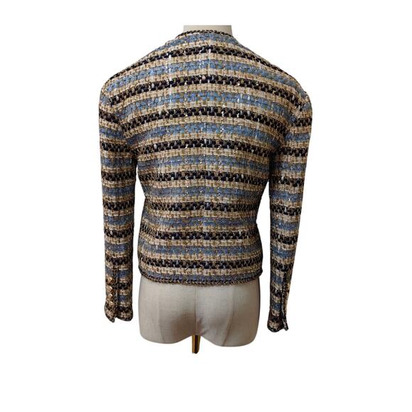 Veronica Beard Sumira Metallic Tweed Jacket 6 - Picture 9 of 12